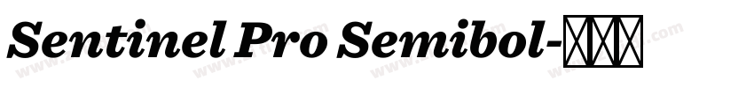 Sentinel Pro Semibol字体转换